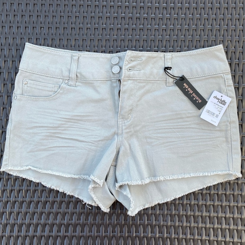 NWT Charlotte Russe Grey Denim Shorts
